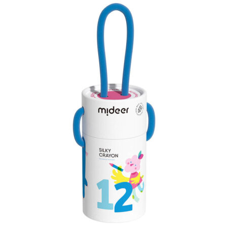 mideer Wiaderko szybkoschnących, miękkich zmywalnych kredek (12 kolorów)