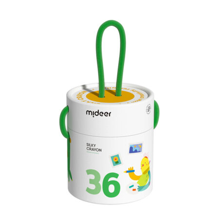 mideer Wiaderko szybkoschnących, miękkich, zmywalnych kredek (36 kolorów) MD4256